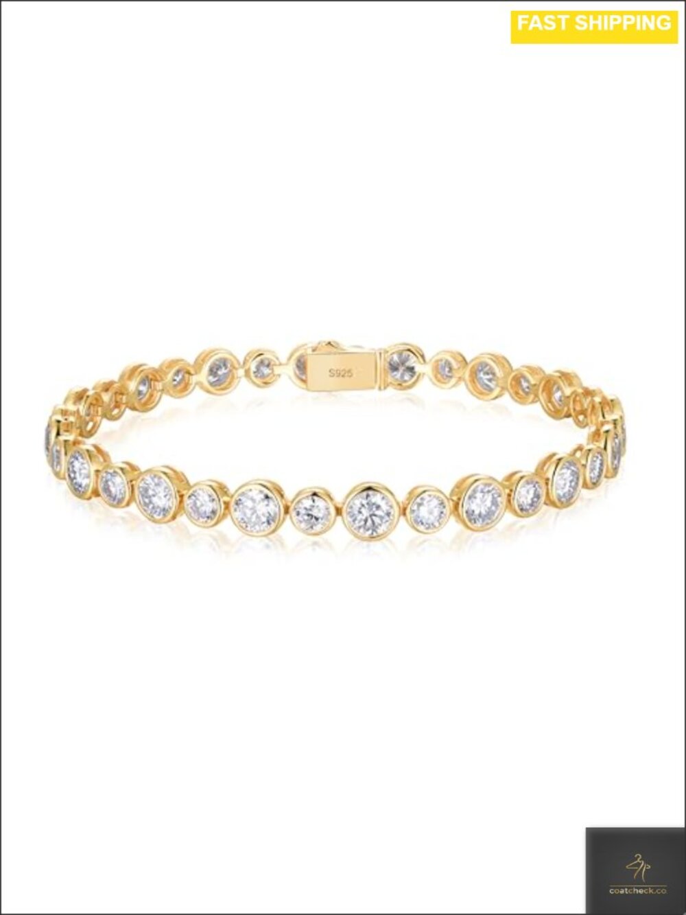 Moissanite Sapphire Emerald Ruby Tennis Bracelet 925 Sterling Silver Bezel Set